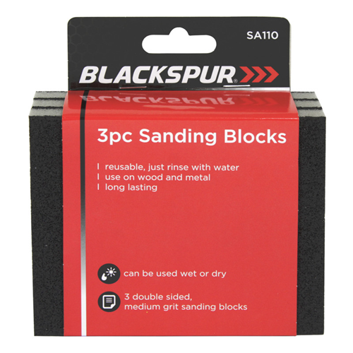 Blackspur 3 Pack Sanding Blocks Blackspur 3 Pack Sanding Blocks